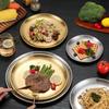 Gold Silver Food Plate Korean Dining Plate Decorative Metal Tray  Dinner