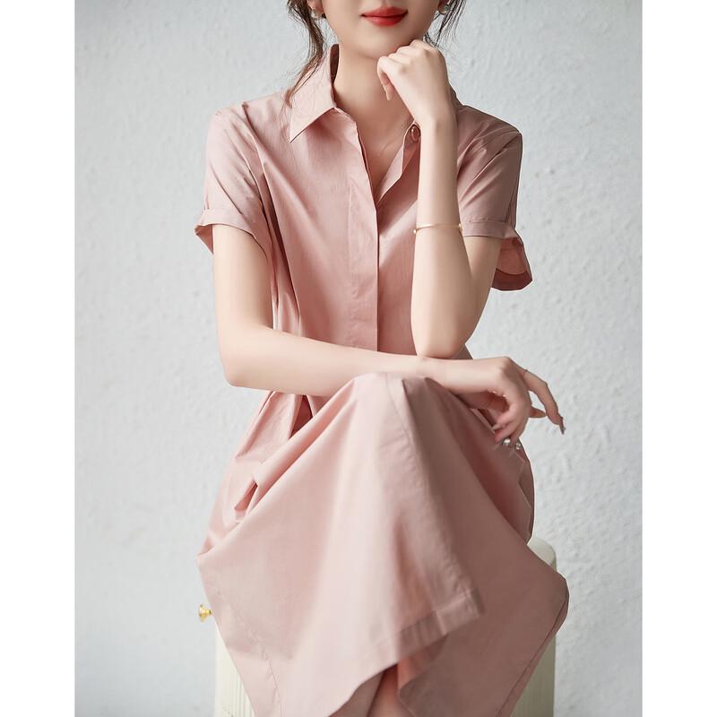 Женское платье-рубашка средней длины из поплина хлопка Demana