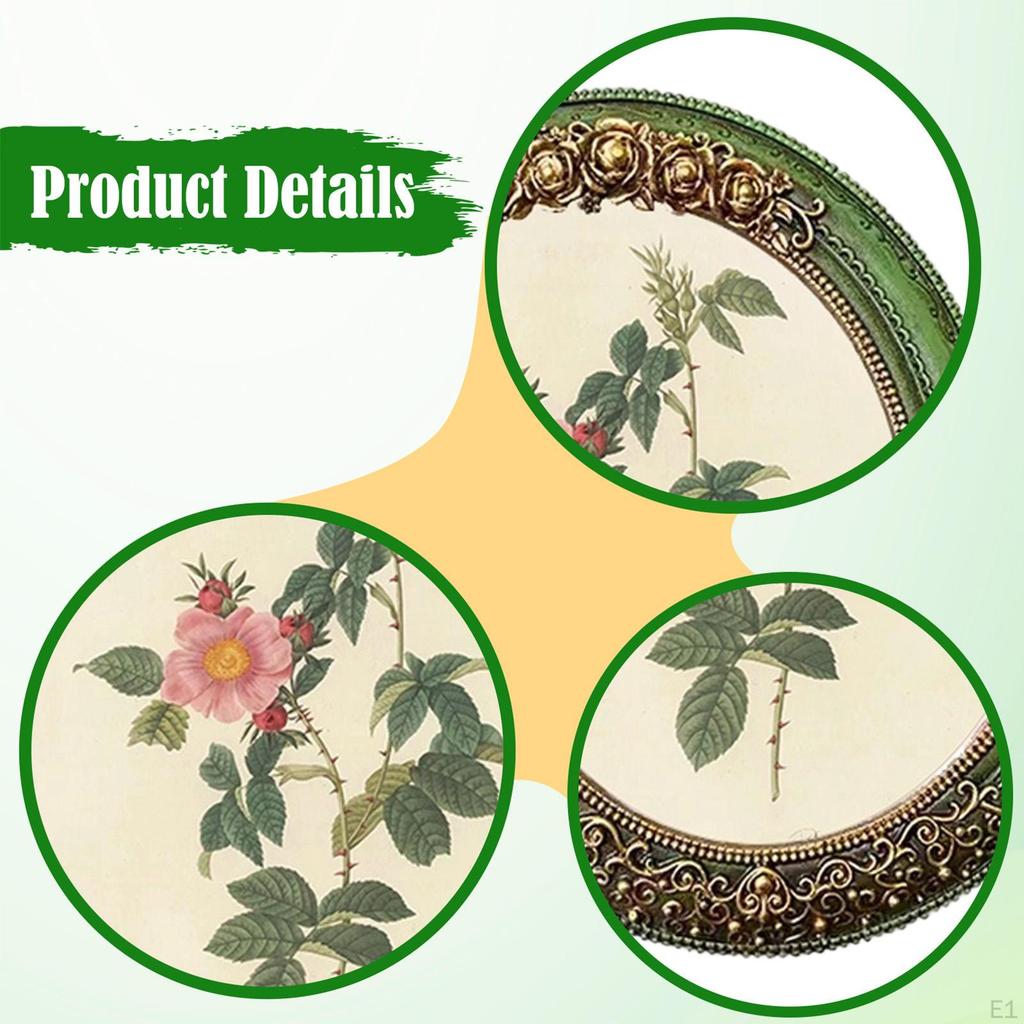 Vintage Design Picture Frame Photo Display Wall Hanging Family Oval Living Room Ornate Craft Office