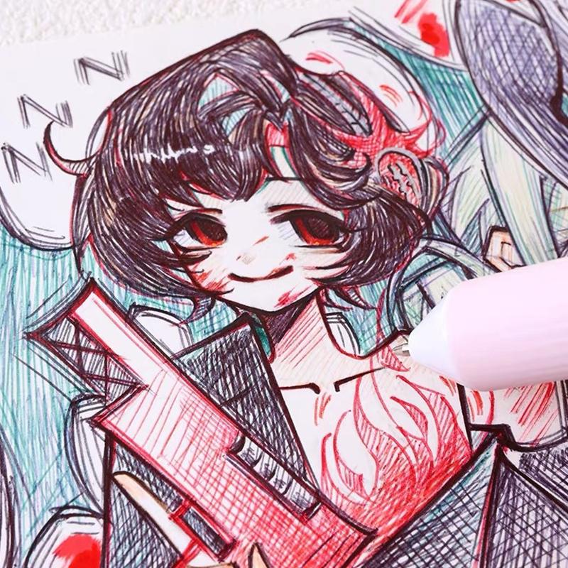 1Set 60 Color Cartoon Ballpoint Pens Soft Grip Press Multicolor Writing Pen For Drawing Writing Office School Supplie Stationery