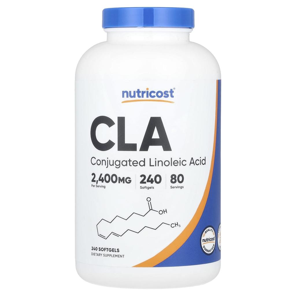 Nutricost, CLA, 2,400mg, 240 softgels (800mg per softgel)