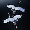 Patch for Clothing Iron On Embroidered Sewing Applique Swan Red-crowned Crane Sew On Fabric DIY Apparel Accessories