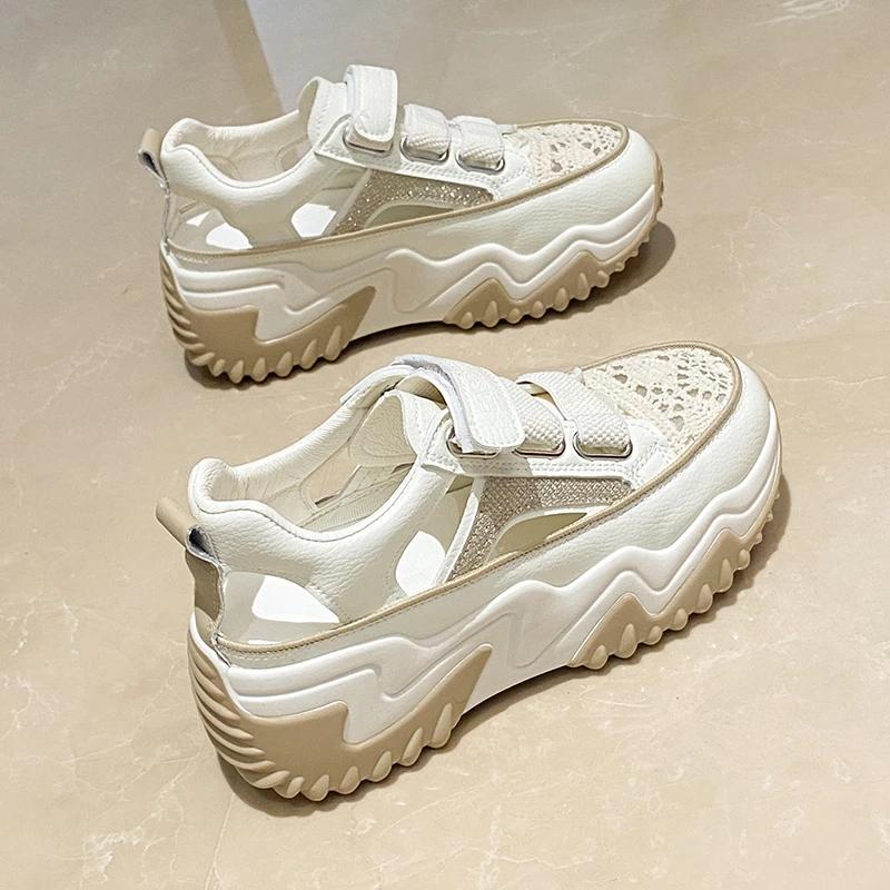 Мода 2024 года на среднем каблуке с современными босоножками, новинка, женская обувь на распродаже, модные неглубокие женские сандалии для взрослых