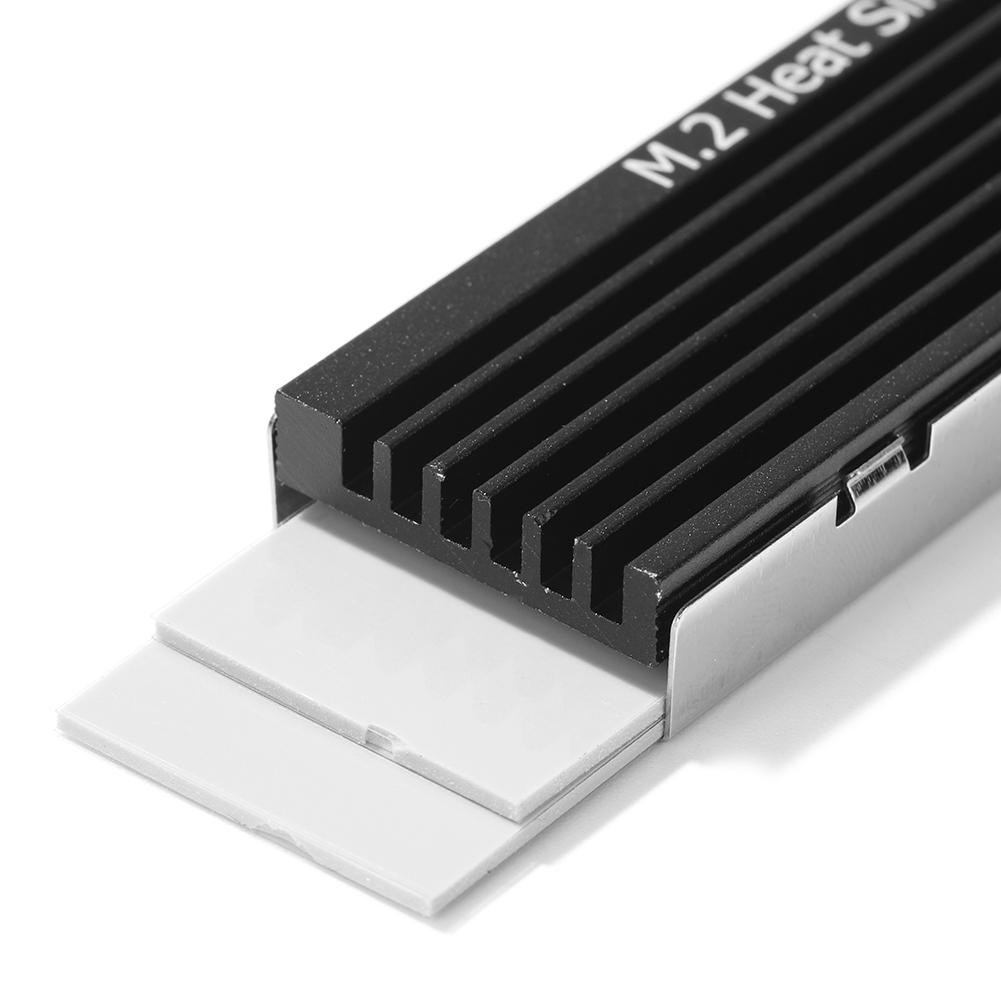 Радиатор охлаждения Термопрокладка Охлаждение SSD Жесткий диск Алюминиевый радиатор NVME NGFF M.2 2280 SSD для Настольного ПК