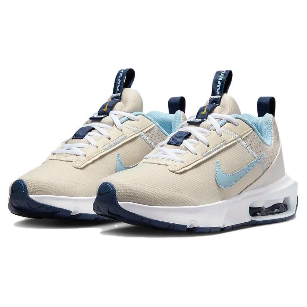 Nike Air Max Intrlk Удобная Универсальная Ткань Синтетическая Кожа Низкий Верх Детская Повседневная Обувь Детские кроссовки Желтый Белый DH9393-104