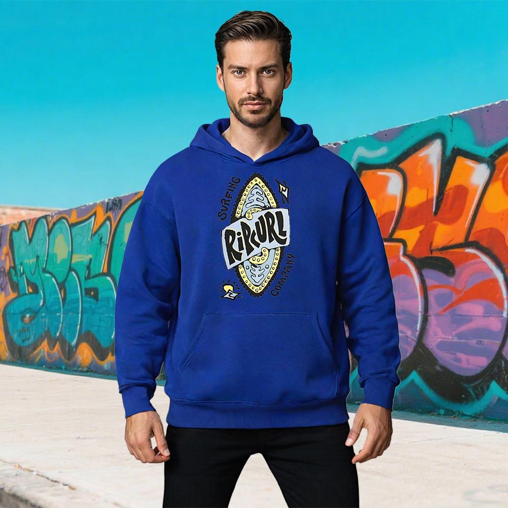 Новая мужская осенне-зимняя уличная толстовка RIPCURL с принтом букв, с длинным рукавом, спортивная, для серфинга, повседневная, худи для фитнеса