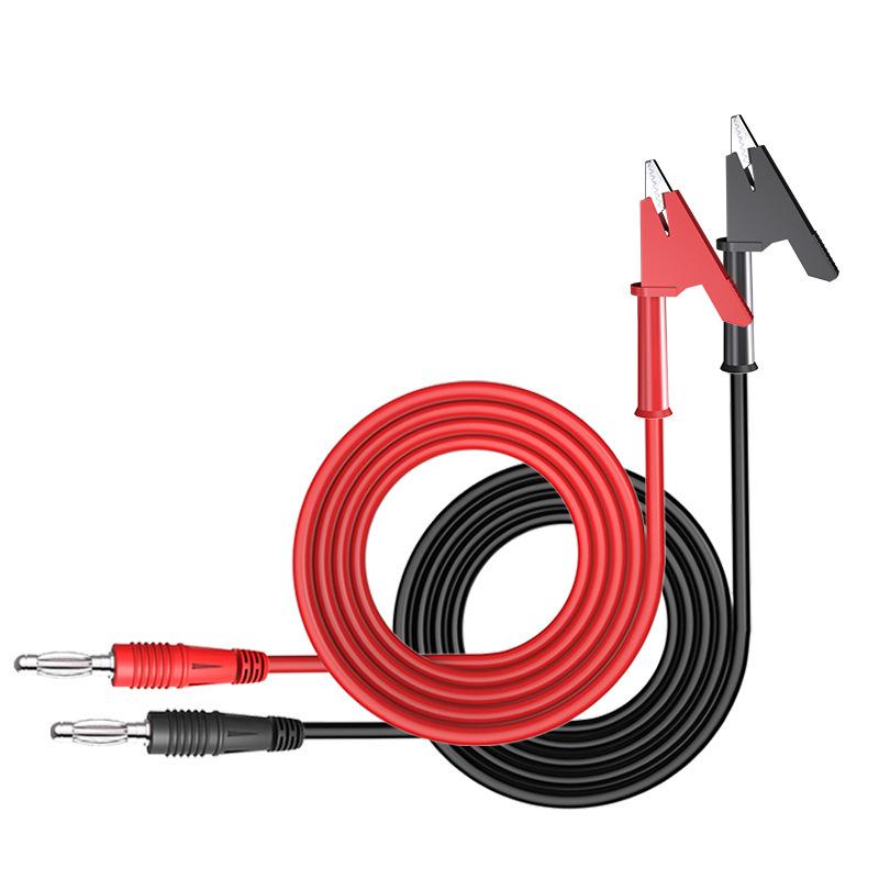 4mm Banana Plug Multimeter Test Leads with Alligator Clips - High Voltage/Current Digital Meter Cord