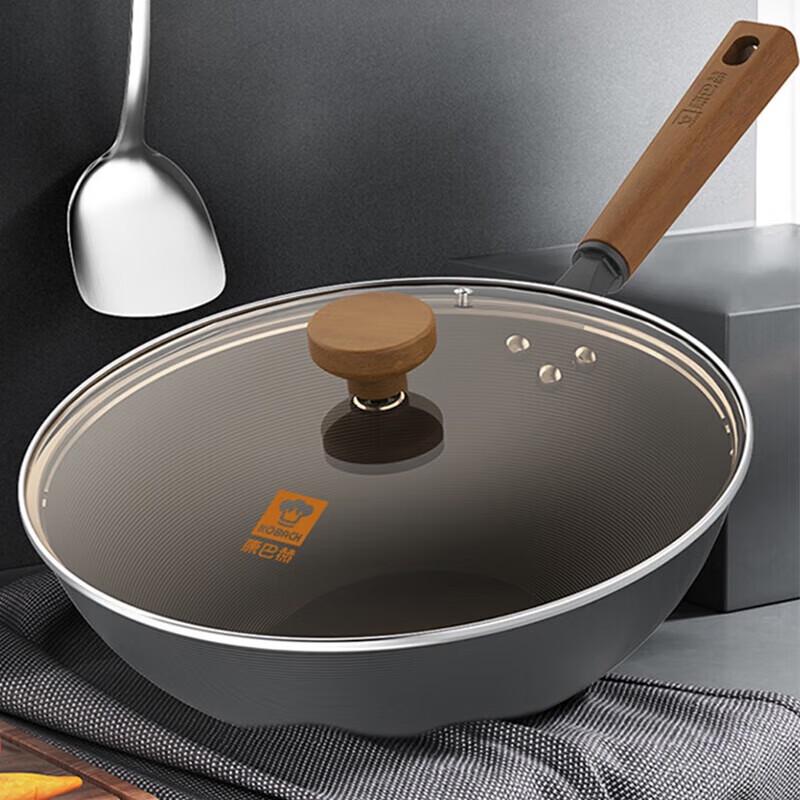 Kangbach 32cm Carbon Steel Wok Set
