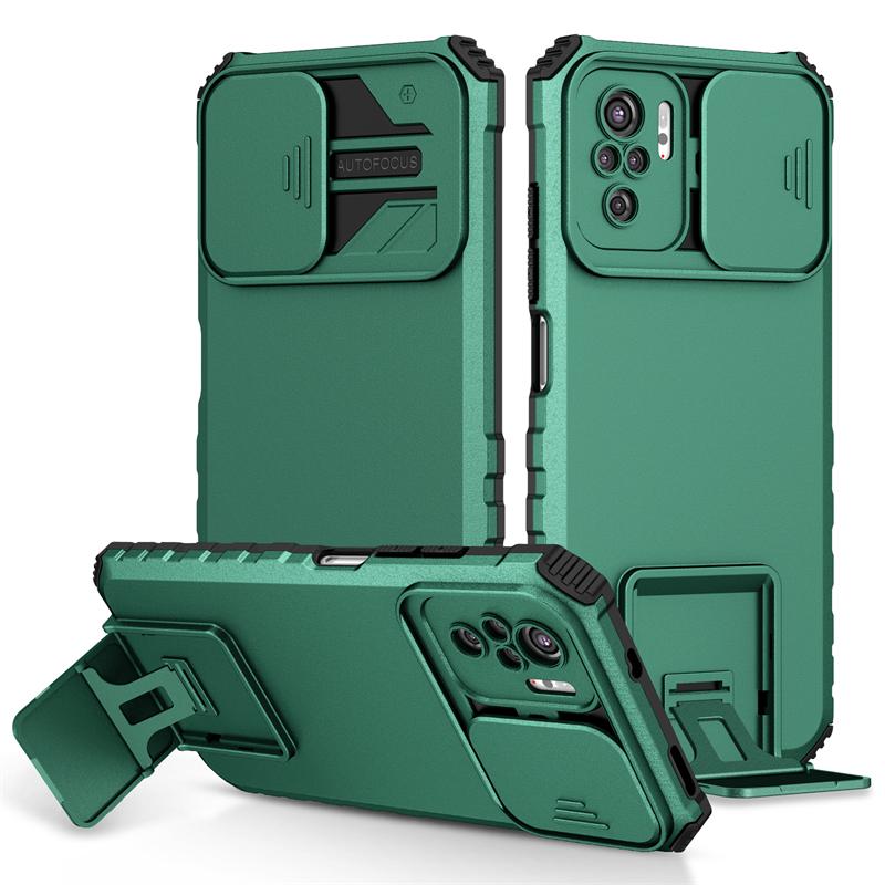 Для Xiaomi Poco M5S чехол Push Pull Camera Protection Phone Case для Poco M5S 4G M5 S M5S 6.43 Stand Противоударный бронированный чехол на заднюю панель