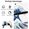 PlayVital ps5 Pro корпус Полный набор настраиваемая наклейка для цифровой и дисковой зарядки медиа пульт дистанционного управления наклейка-наклейка обложка Большая волна у Канагавы совместимая,