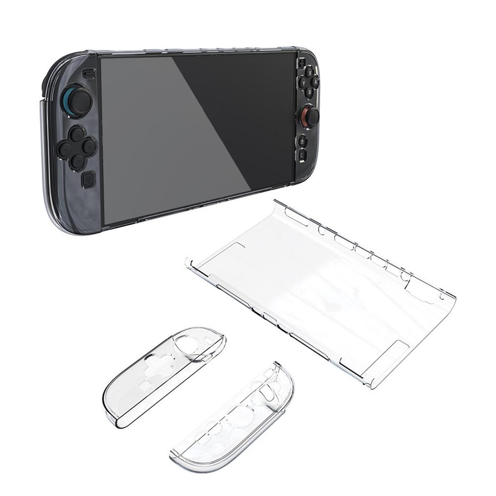 Transparent Protective Case For Protective Case Transparent Bracket, Shockproof And Non-slip Hard PC + TPU Silicone Crystal Protective Case Controller