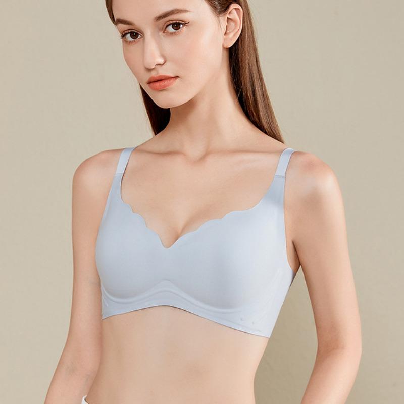 Мягкое нижнее белье пуш-ап, бесшовное женское нижнее белье, легкое и дышащее, без стального кольца, бюстгальтер nude sense, бюстгальтер пуш-ап с фиксированной чашкой