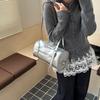 Сумка-подушка большой емкости ретро масляная кожаная сумка женская универсальная простая сумка через плечо Boston дорожная сумка-тоут