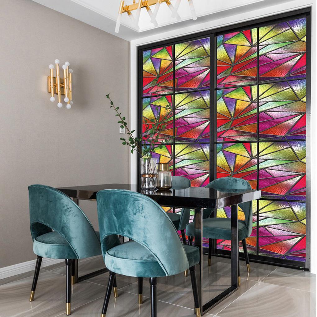 Пленка для окон из ПВХ защищает конфиденциальность и добавляет элегантности пространству. Декоративная пленка для оконного стекла.