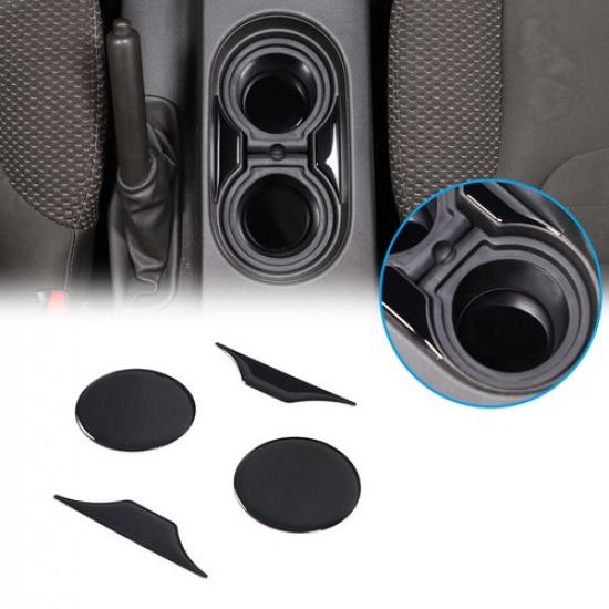 Glossy Piano Black Center water cup slot sticker Trim For Nissan Frontier 05-21