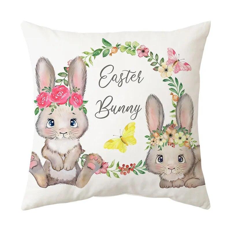 Украшение дома, пасхальная наволочка, наволочка с изображением кролика и яйца, наволочка для дивана в гостиной, наволочка с Пасхой, 40/45/50/60 см