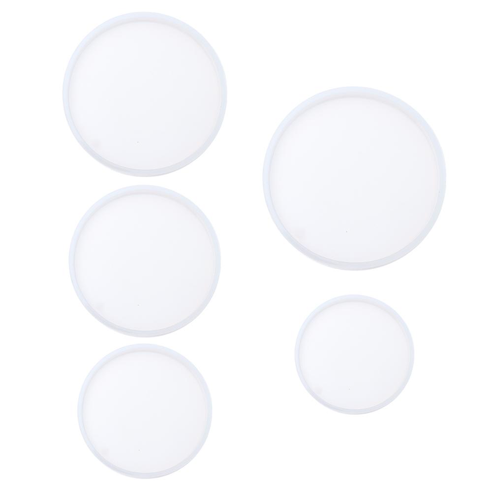 Pendant Agate Fluid Arts Cup Mad Coaster Mold Jewelry Making Mould Epoxy Resin Casting Molds Round