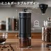 Mini Manual Coffee Grinder with 40 Adjustable Levels, Portable Handheld Coffee Bean Mill, 30g Capacity, Conical Burr Coffee Grinder with Crank for
