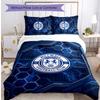 Millwall Football Printed 3 Pieces Bedding Set, Comfortable Skin Friendly Bedroom Duvet Cover Set