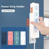 4 шт. держатель для удлинителя, самоклеящийся держатель для розеток без перфорации, простой в установке настенный фиксатор розеток, Wi-Fi маршрутизатор, пульт дистанционного управления, органайзер