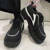 Fashion 2025 New Men's Wide Toe Lace Up Shoes Vintage Retro Chunky Sole Ankle Boots Casual Comfortable Non-Slip Black Fashion Sneakers
