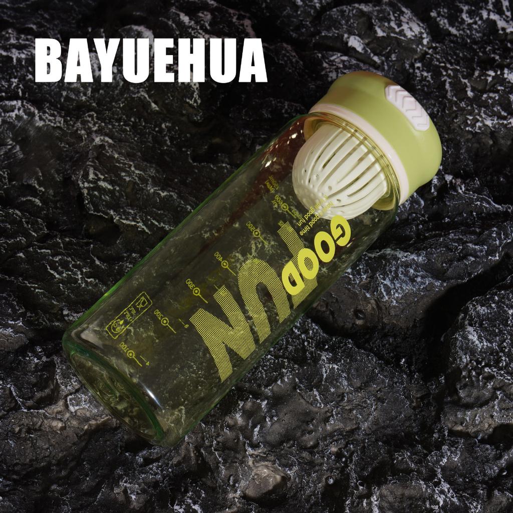 Чашка для воды, удобная чашка для студентов, портативная пластиковая чашка для занятий спортом, фитнесом и защитой от падения с бутылкой для чая, чашка для воды большой емкости