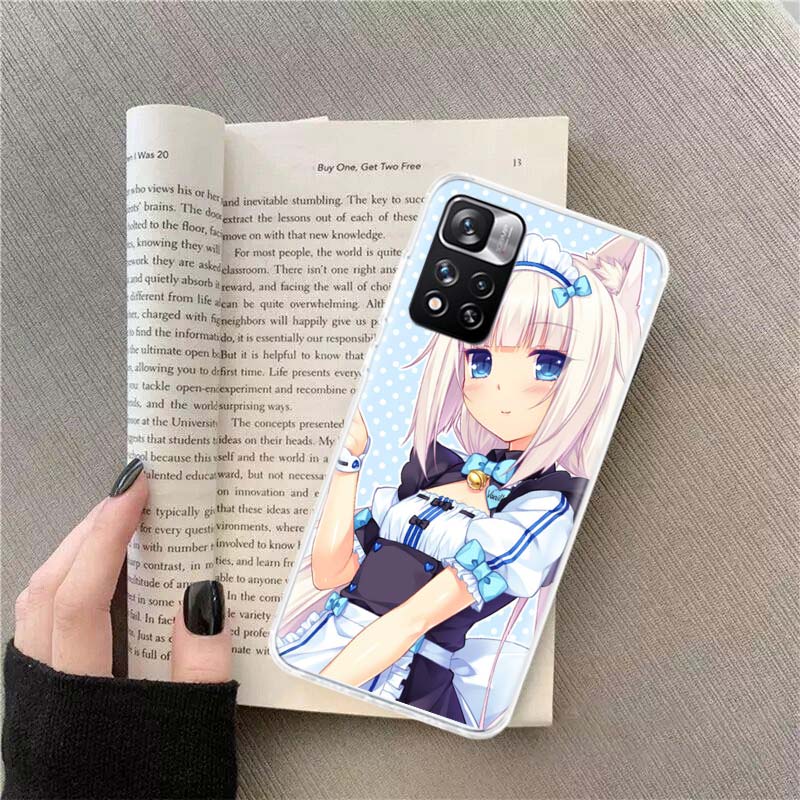 Чехол для телефона с аниме Nekopara Ваниль для Xiaomi Poco X4 F4 GT X3 NFC X5 X6 X7 Pro 5G M5 M5S M3 F5 Mi F6 F3 F2 F1 Чехол Coque Fundas