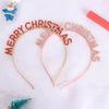 Рождественский подарок Корейский стиль Обруч для волос Счастливого Рождества Повязка на голову Стразы Корона Женские украшения