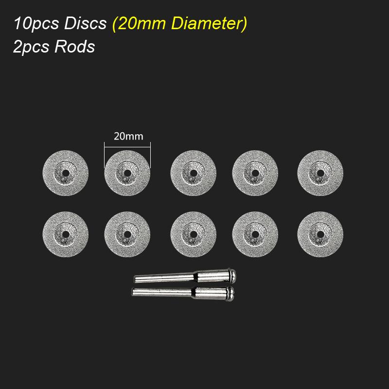 Алмазный отрезной диск, вращающийся инструмент, дисковая пила для мини-сверла Dremel, оправка, отрезной круг по дереву, камню, пластику, стеклу, плитке