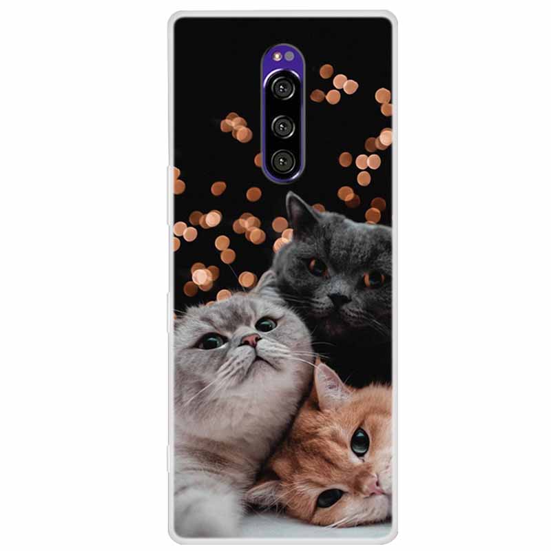 Мягкий силиконовый чехол для Sony Xperia 1 Чехол Модный прозрачный чехол с тигром для Sony Xperia1 XZ4 SO-03L SOV40 J8110 Бамперы