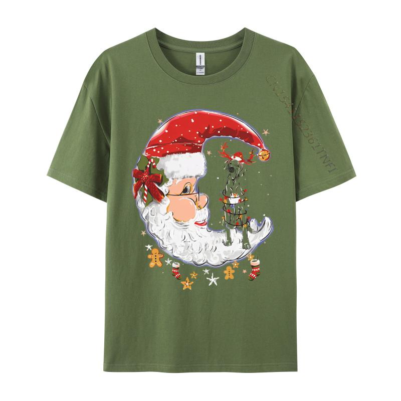 Custom Great Dane Dog Santa Reindeer Christmas Tshirt Black Top Tshirts New Tops T Shirt Cotton Boy Customized