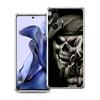 Прозрачный чехол для телефона для Xiaomi Mi 14 13 12 11 Ultra 13T 12T 11T Poco X3 NFC F3 F6 Pro 5G Мягкий ТПУ корпус Ужасающий черный череп