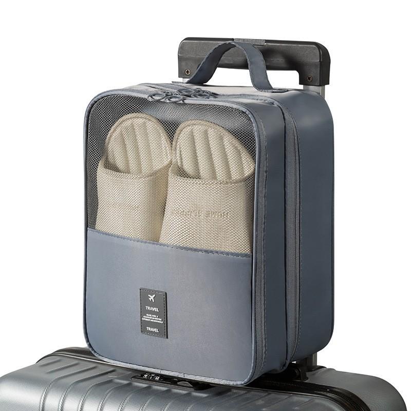 Travel Shoe Bag Portable Dustproof Waterproof Storage Pouch With Mesh Window For SneakersSports ShoesLuggage Gym Use