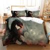 3D динозавры летят на древнем поле битвы комплект постельного белья из 3 предметов микрофибра полиэстер пододеяльник комплект и 2 шт наволочка