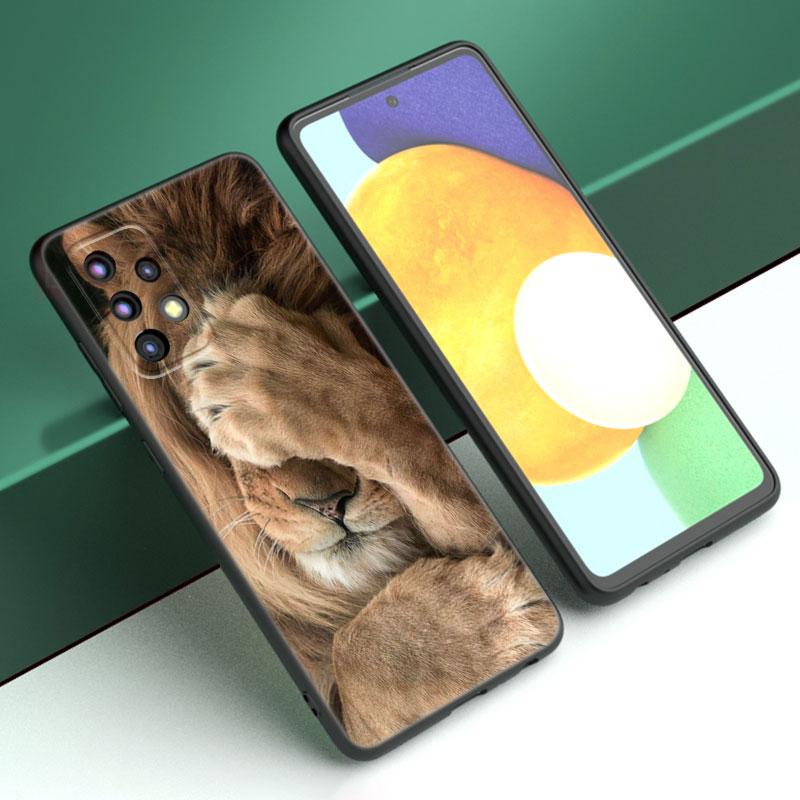 Чехол для телефона Lion Alpha Male Cub для Samsung A04 A21 A30 A50 A52 S A13 A14 A22 A23 A32 A53 A73 5G A11 A12 A31 A33 A51 A70 A71 A72