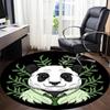 1pc Panda Bamboo Office Round Area Rug, Indoor Mat Suitable For Office, Under Office Chairs Bedroom Living Room Home Decor, Room Deco