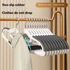 Нескользящие вешалки для одежды - 10 штук пластиковых бархатных вешалок с желобком, компактные, тонкие, для экономии места в шкафу