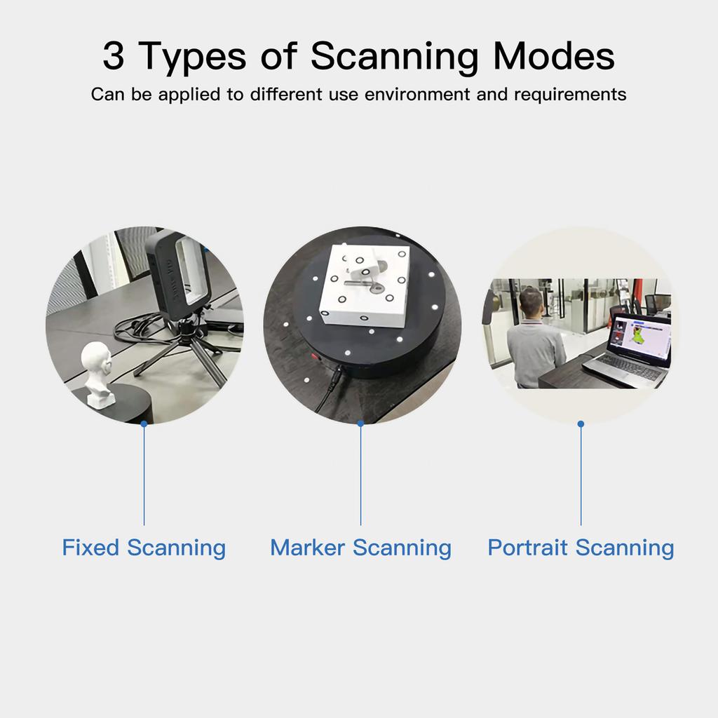 Sense Pro Handheld Mobile 3D Scanner Portable 3D Modeling Scanner High Precision Accuracy 0.3mm