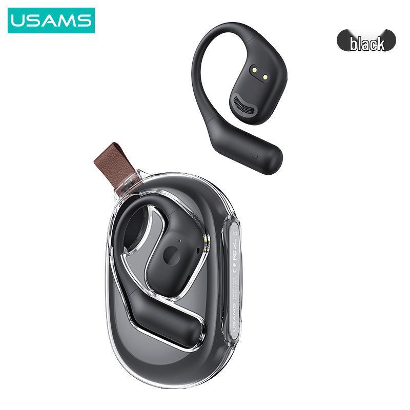 USAMS UG26 Dual Ear-hook Wireless Bluetooth 5.3 Earbuds - Long-wearing, No Pain Design.
