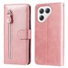 For TECNO Pova 7 Ultra 5G PU Leather Cases with Zipper Pocket Wallet Phone Cover Stand