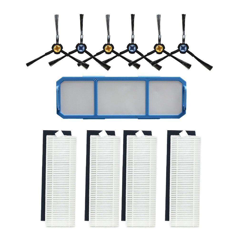 Боковая щетка Основная щетка Hepa-фильтр для робота-пылесоса chuwi ilife A7 A9S Запасные части для швабры Ткань Первичный пылевой фильтр