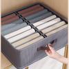 16-Compartment Canvas Storage Box with Handle Durable Fabric Drawer Organizer for Closet, Wardrobe & Home Organization Clothes Organizer Storage