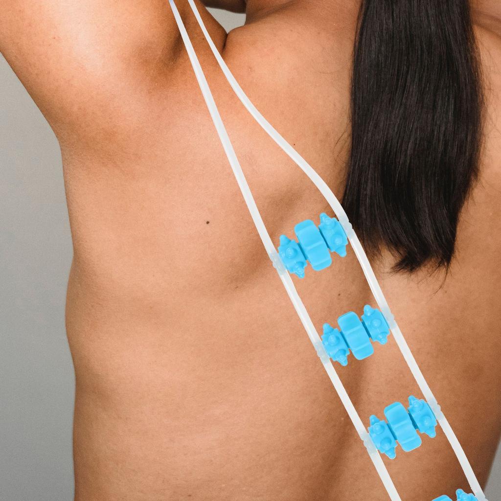 Массажный ролик для спины из силикагеля, палка для массажа мышц, полоска для растяжки спины, тренажер для спины, инструмент для тренировки мышц и йоги