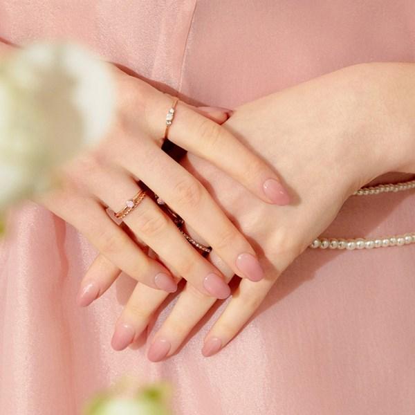 Ohora Gel Strip Nail 30p Set, Milk Rose, 1 Set