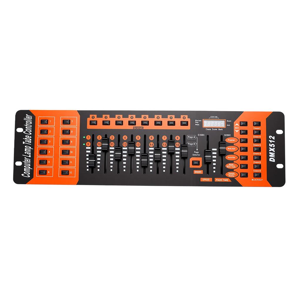 192-канальный DMX512 контроллер сценического света, 12 сканеров, 23 программируемые сцены, DJ-консоль для дискотечного освещения, для вечеринок, музыки