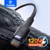 TUODES Кабель USB Type C 120 Вт Быстрая зарядка Quick Charge 3.0 Кабель для передачи данных USB Type-C для мобильного телефона Зарядное устройство для Samsung Xiaomi Huawei
