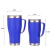 Pure Color Pattern Stainless Steel Thermos Cup Portable Car Thermos Bottle Thermal Insulation Ice Tyrant Cup