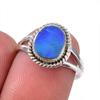 Natural Australian Opal Gemstone 925 Solid Sterling Silver Ring Size 5.5 L5w04