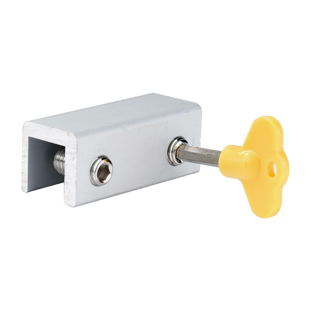Aluminum Alloy Security Window Lock Stopper Sliding Window Anti-theft Lock Window Sliding Door Baby Kids Child Safety Doors Lock