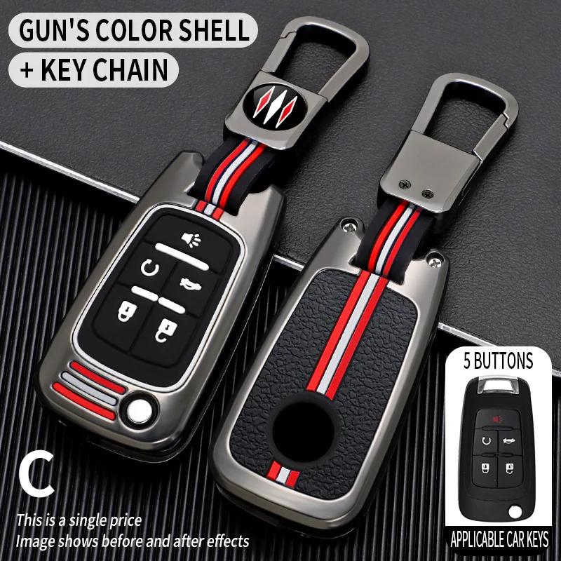 for Buick /Opel Vauxhall Insignia Astra J Mokka Zafira GL8 for Chevrolet Cruze Malibu Aveo Lova for Car Key Cover Fob Case Shell